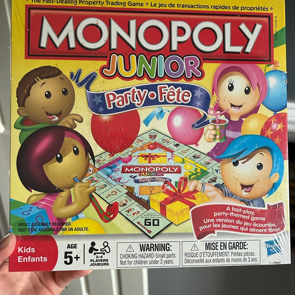 Monopoly Jr Party